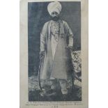 Maharajah of Jind State Postcard - A rare portrait postcard of HH Maharajah Sir Ranbir Singh Bahadur
