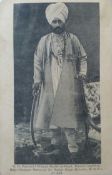 Maharajah of Jind State Postcard - A rare portrait postcard of HH Maharajah Sir Ranbir Singh Bahadur