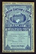 London Chatham & Dover Railway Illustrated Guide 1880s - A 32 page illustrated guide booklet with 24