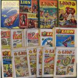 British Comics - 'Lion' Comic Books and Annuals to include 1952 (24), 1953 (1),1957 (1), 1959 (6),