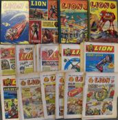 British Comics - 'Lion' Comic Books and Annuals to include 1952 (24), 1953 (1),1957 (1), 1959 (6),