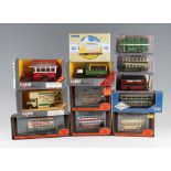 Selection of boxed Commercial Diecasts including trucks, buses and trams by Corgi Classics, Original