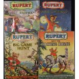 Adventure Series 'Rupert' Comic Book Selection includes No21, No5, No15 and No28, condition