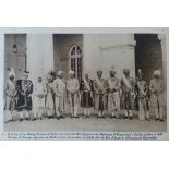 Punjab Princes at Kapurthala Postcard - A rare postcard showing the rulers of the Sikh and Punjab