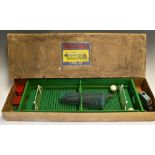 Chad Valley Socca-Ball Table Football game with included balls, nets, and repeating guns, in