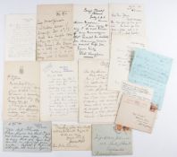 Assorted Hand-Written Letters - includes a selection of various letters signed by Sir Walter Parratt