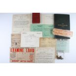 Assorted Railway Ephemera includes Great Western Railway Buttons, GWR Notepad, National Union of