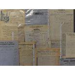 Selection of Invoices / Letterhead from France including a letterhead from the World's Fair 1900