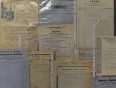 Selection of Invoices / Letterhead from France including a letterhead from the World's Fair 1900