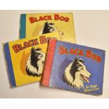 3x 'Black Bob' The Dandy Wonder Dog Books each hardback books, c.1960's, condition varies F/G