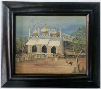 Vintage Painting of the Golden Mosque at Lahore - An early antique painting from the time of the