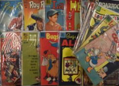 Mixed Dell Comic Books to include Walt Disney's Comics, Looney Tunes, Roy Rogers and Trigger,