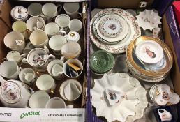 2x Boxes of Royal Family Ceramics by Caverswall China, Aynsley, Paragon, New Hall and others