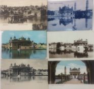 Postcards of the Golden Temple Amritsar - 6x Early postcards - including rare photographic