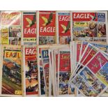 British Comics - Assorted Selection to include Eagle 1950 (3), 1951 (3), 1953 (3), 1954 (4), 1956 (