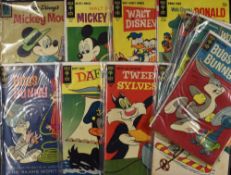 Comic Books - Walt Disney Selection includes Dell Mickey Mouse 1961 May, the remaining Gold Key