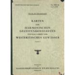 WWII German U-Boat 'Karten der Harmonischen Gezeitenkonstanten fur das gebiet der Westbritischen