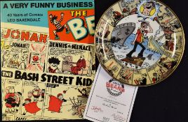 A Very Funny Business 40 Years of Comics Book by Leo Baxendale, together with a Danbury Mint limited