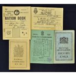 National Registration Identity Cards dated 1915 and 1943-45 together with 1952 National Health