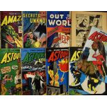 Mixed Comic Book Selection include Astounding Stories 12, 6, 24, 130, 146, Amazing Stories,