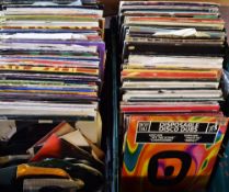 Quantity of Assorted Vinyl Records includes Blue Pearl, I-Kon, Road House, Blues Brothers, Keith Mac