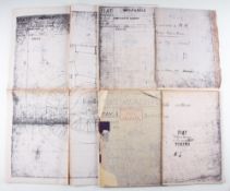 Selection of Fiat Automobile Blue Print Plans - copies of the original plans featuring Vettura