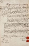1698 Bond Covenant Document - Hamlet Woods, noted Walter Bagot of Blithfield, Stafford and