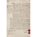 1698 Bond Covenant Document - Hamlet Woods, noted Walter Bagot of Blithfield, Stafford and