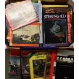 Box of Assorted Railway Books including Along Artistic Lines; two centuries of railway art, Steam on