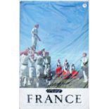 France Pays Basque Poster measures 62x99cm approx. together with Cunard Line - Largest Passenger