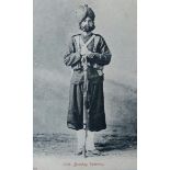 Bombay infantry Postcard - A vintage military postcards showing a soldier from the 27th Bombay