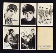 c.1960s 'The Beatles' A & B C Trade Cards with facsimile signatures to front, incomplete, together