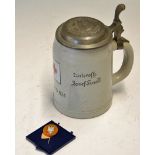 1940 'Kreigsweihnacht' or Christmas German Red Cross beer stein - named to an Unteroffizer Josef