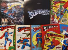 1953 Superman Annual together with 1954, 1959, 1960, 1961, 1967, Supercomic Summer Gift Book,