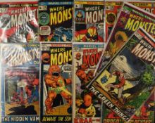 Comic Books - Marvel Comics Group Where Monsters Dwell - includes 12 Nov, 13 Jan, 14 Mar, 15 May, 16