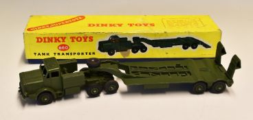 Dinky Supertoys Diecast 660 Tank Transporter with original box.