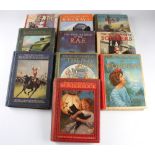 10x Ward Lock & Co Children Hardback books mostly Wonder Book of series including RAF, Railways,