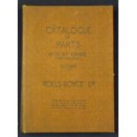 Automotive - 1926 Rolls-Royce Catalogue of Parts date October 1926 40-50HP Chassis (New Phantom),