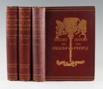 'Short History of the English People' Books - by J. R. Green Volume I, II & III 1892/3 published