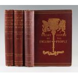 'Short History of the English People' Books - by J. R. Green Volume I, II & III 1892/3 published