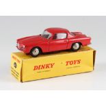 French Dinky Toys 24J Coupe Alfa Romeo '1900 Super Sprint' (Avec Glaces) car in red with original