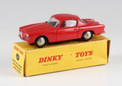 French Dinky Toys 24J Coupe Alfa Romeo '1900 Super Sprint' (Avec Glaces) car in red with original