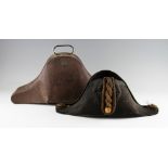 Naval - Gieve & Sons Portsmouth & Devonport Bicorn Hat and case - hat appears with gold braid,