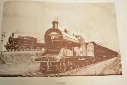 King Steam Book - selected railway paintings and drawings by C. Hamilton Ellis, 77pp, large