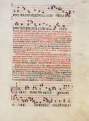 16th Century Antiphonal - a large Spain mss. Leaf, with black and red text, measures 31x41cm