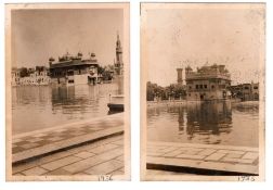 Golden Temple Photographs, 1936 - 2x photographs of the Sikh temple at Amritsar, dated on border