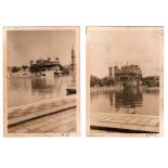 Golden Temple Photographs, 1936 - 2x photographs of the Sikh temple at Amritsar, dated on border