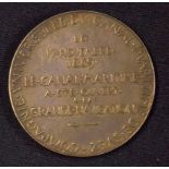 The Opening of The Suez Canal Commemorative Medal. 1869 - Obverse; Seated female figures holds aloft