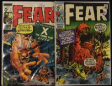 Comic Books - Marvel Comics Group Fear includes 1 Nov and 2 Jan issues, condition A/G overall (2)