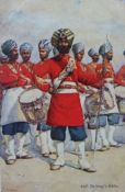 45th Rattray's Sikh Postcard - A fine postcard of a Rattray Sikh Officer, c.1910 - The 45th